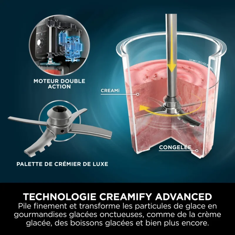 Ninja CREAMi Deluxe 10-en-1 Machine à délices et boissons glacées (Lot de 5 pots) – Image 11