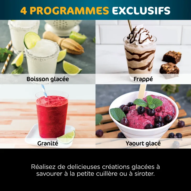 Ninja CREAMi Deluxe 10-en-1 Machine à délices et boissons glacées (Lot de 5 pots) – Image 7