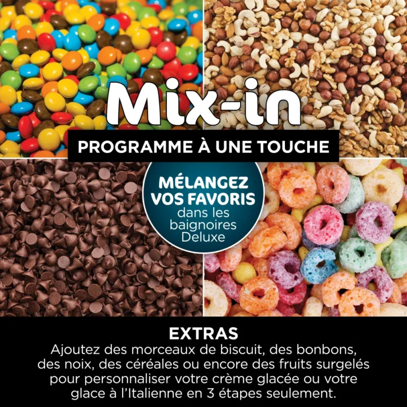 Ninja CREAMi Deluxe 10-en-1 Machine à délices et boissons glacées (Lot de 5 pots) – Image 4